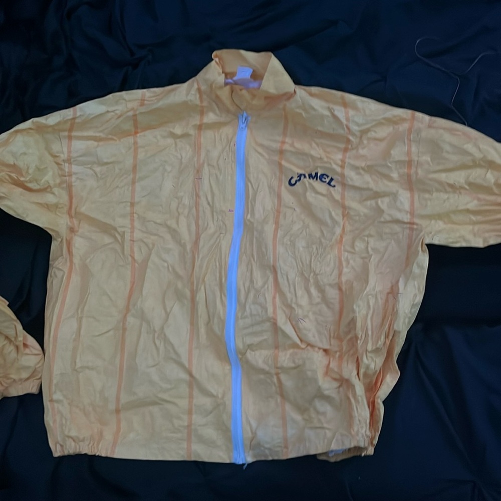 vintage camel windbreaker got it from a boutique